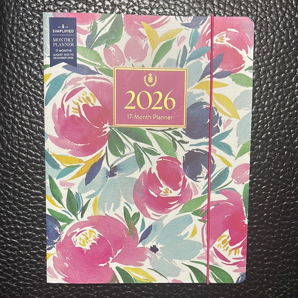 Simplified monthly planner 2025/2026.